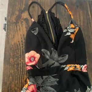 High low floral dress